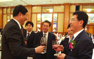 China Port and Entry Association Mr. Ye Jian talk with Mr. Kang