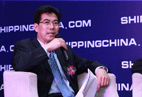 中国国际海运网CEO康树春主持论坛