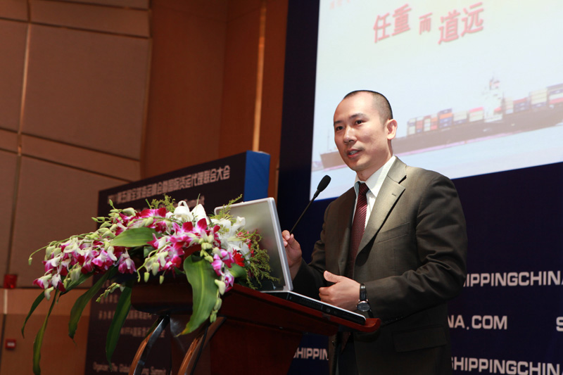 Mr. Zhang Jun, Representative of WIFFA's Chairman of Shanghai Port from Shanghai Amass Freight Int’l Co., Ltd.