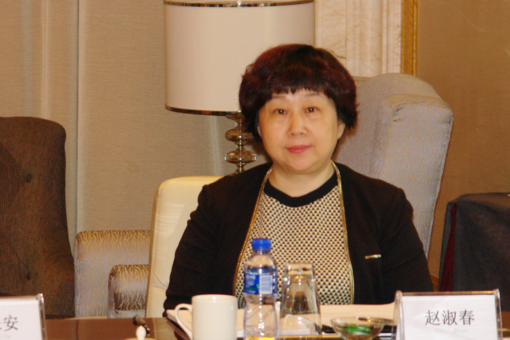 Ms. Zhao Shuchun, Chairman of Dalian Port & GM of Dalian Kangning Logistics Co., Ltd.