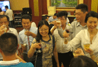 Guests From WIFFA-Tianjin Port Toasting Together