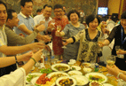 Guests from WIFFA-Dalian Port Toasting Together