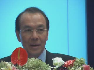 Mr. Huang Guilin , Managing Director of Merrill Lynch (Asia), makes speech