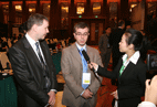 The foreign guests are interviewed by journalist from Shippingchina.com