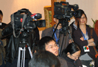 Journalists in GSS press confernece 