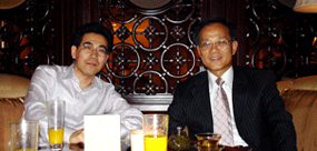 2007年国际海运网CEO康树春会见阳明海运集团副总经理林福添
